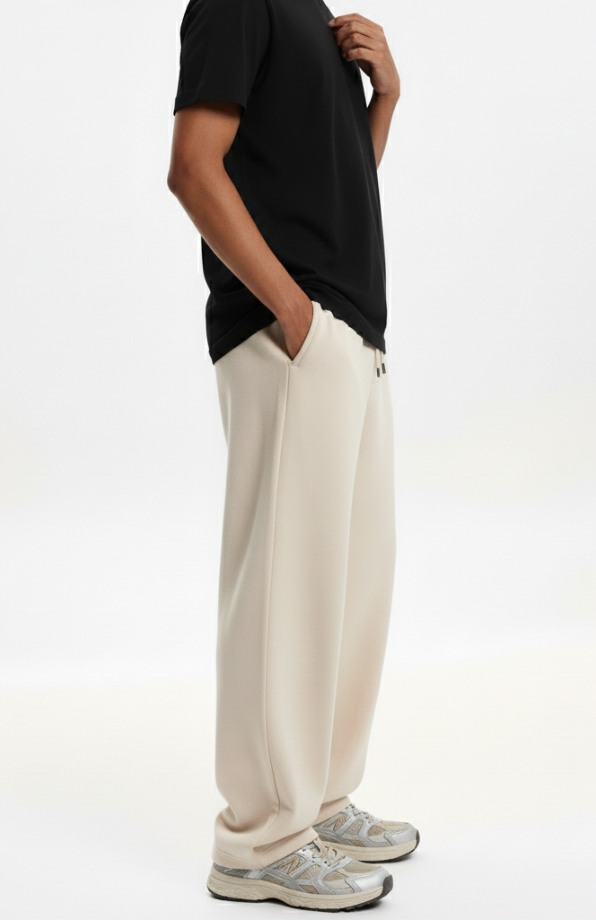 Off White Baggy Sweatpants