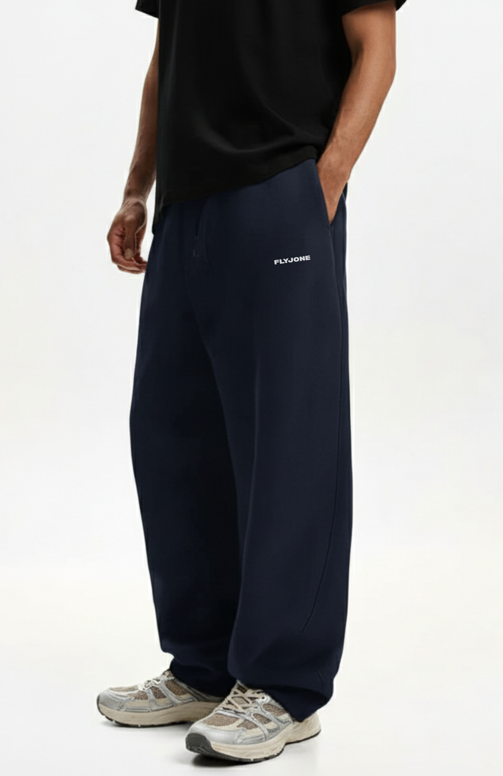 Navy Blue Baggy Sweatpants