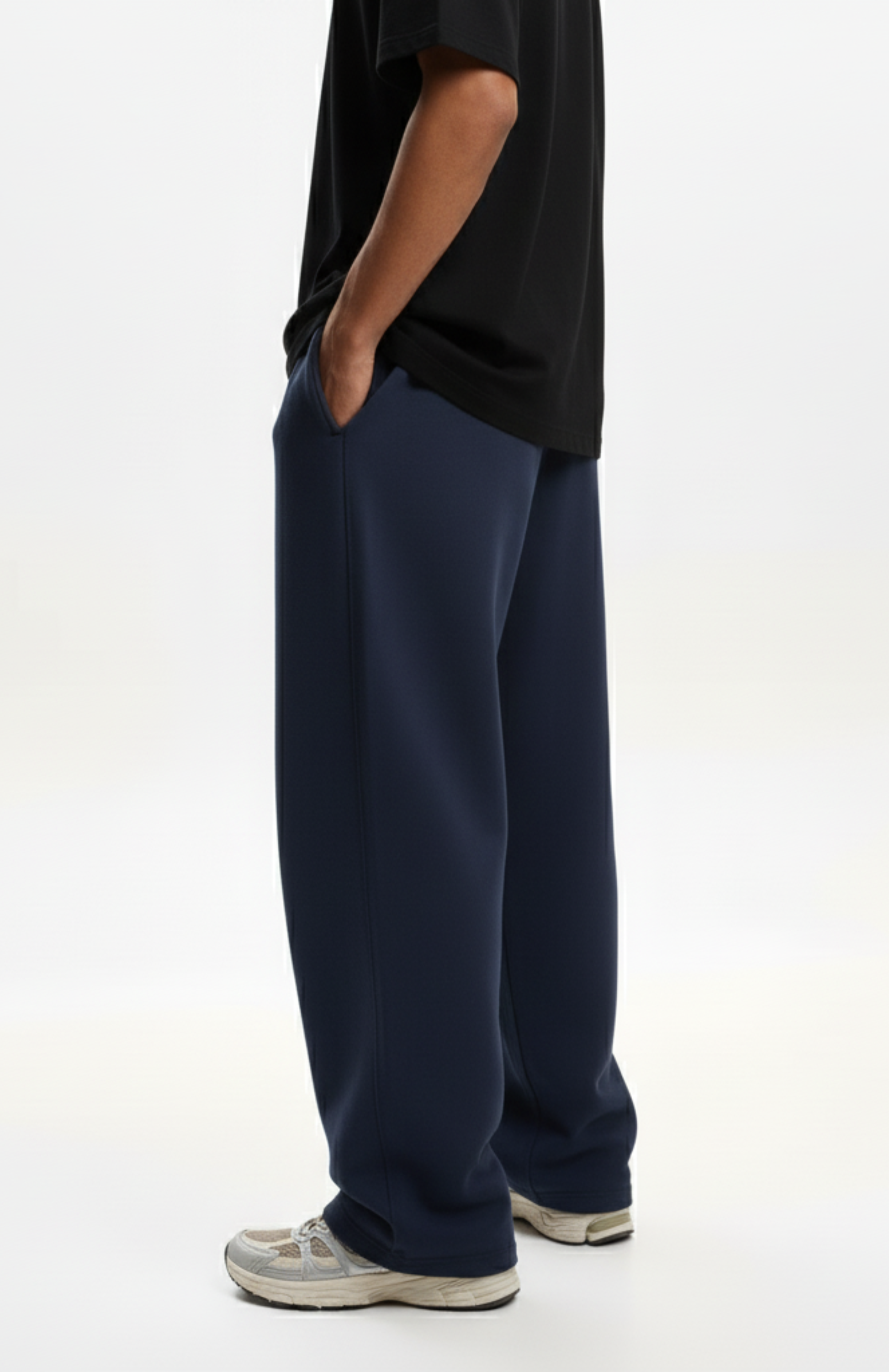 Navy Blue Baggy Sweatpants