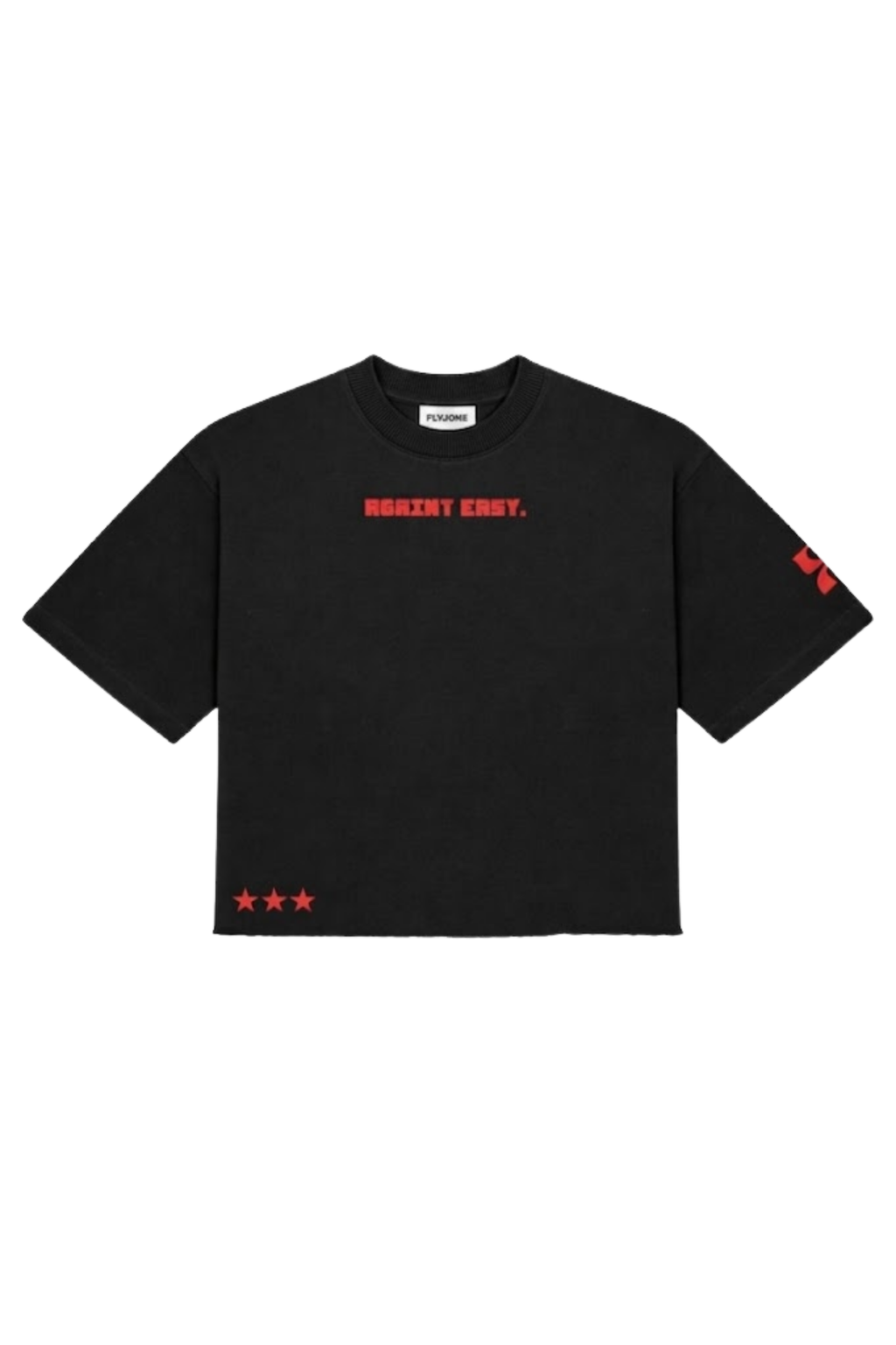 Again Easy Oversized Boxy T-Shirt (Raw Hem)