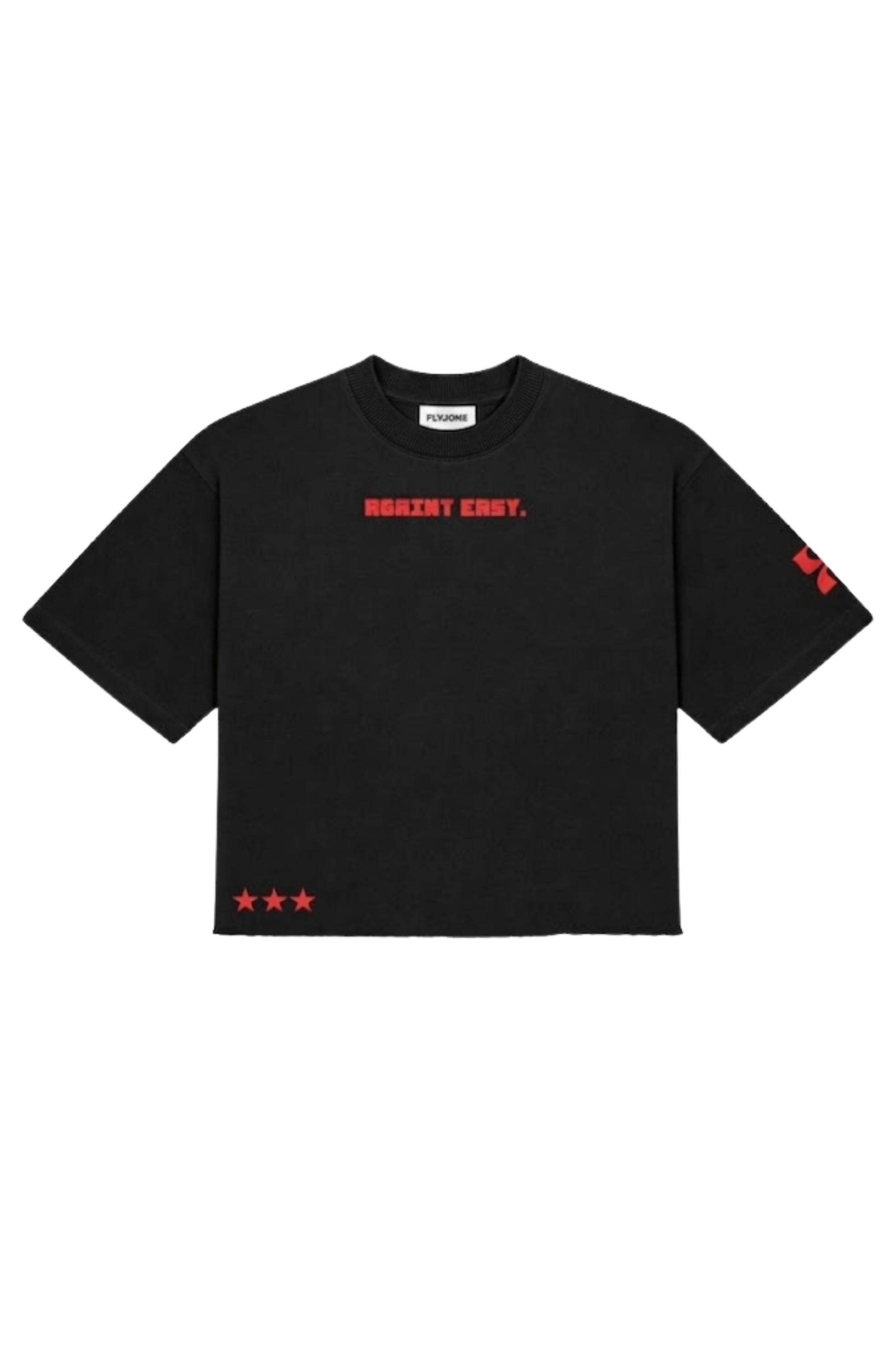 Again Easy Oversized Boxy T-Shirt (Raw Hem)