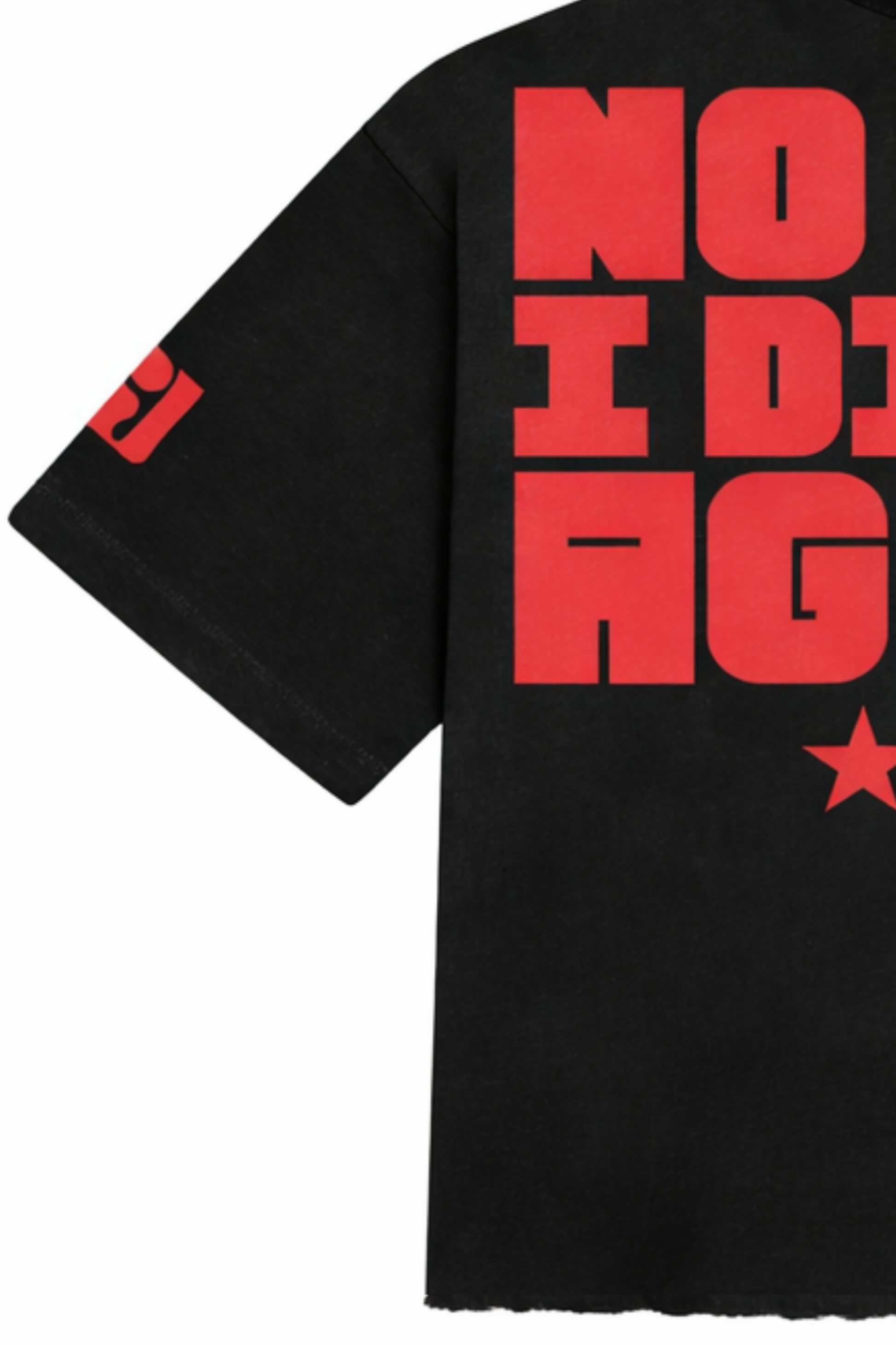 Again Easy Oversized Boxy T-Shirt (Raw Hem)