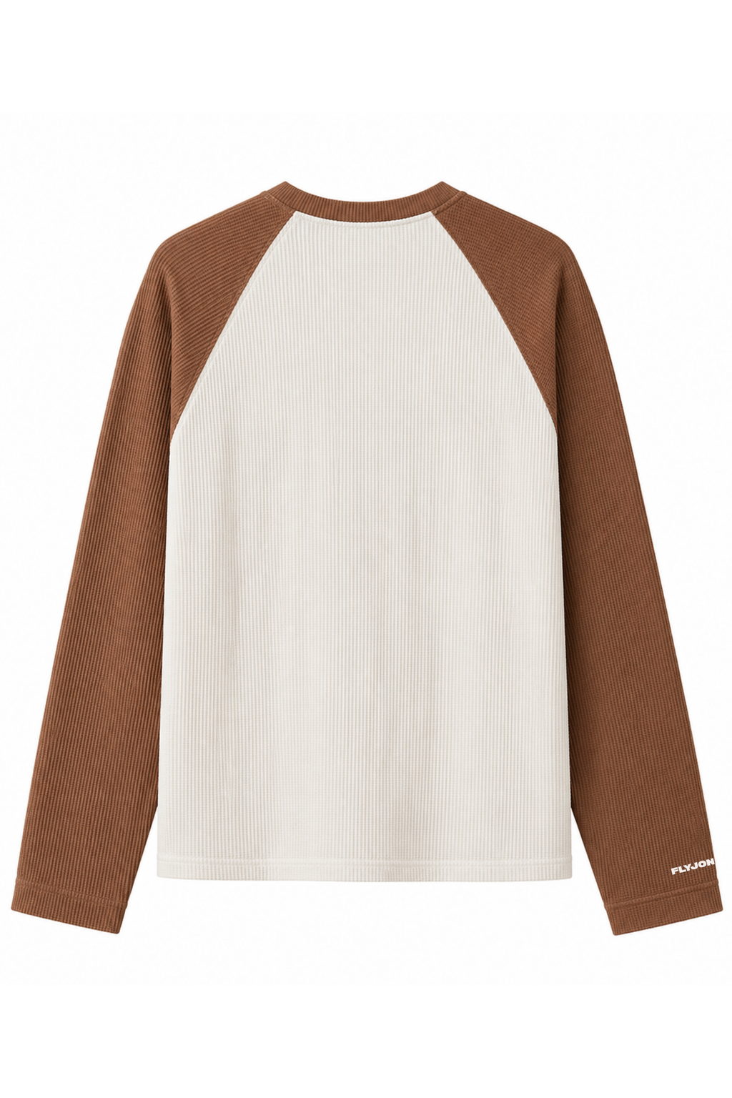 Brown Ranglan Waffle T-Shirt
