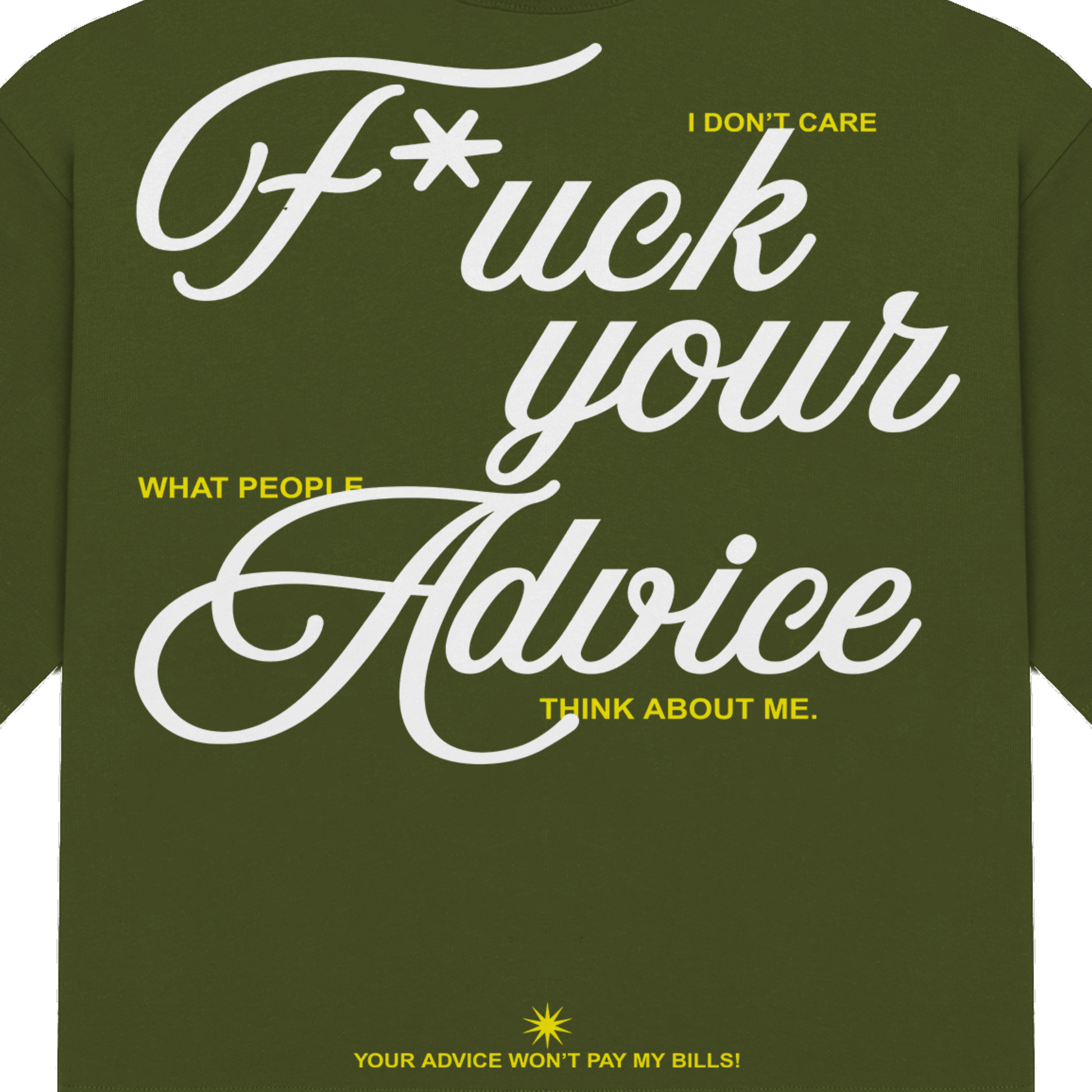 F*ck Advice Oversized T-Shirt