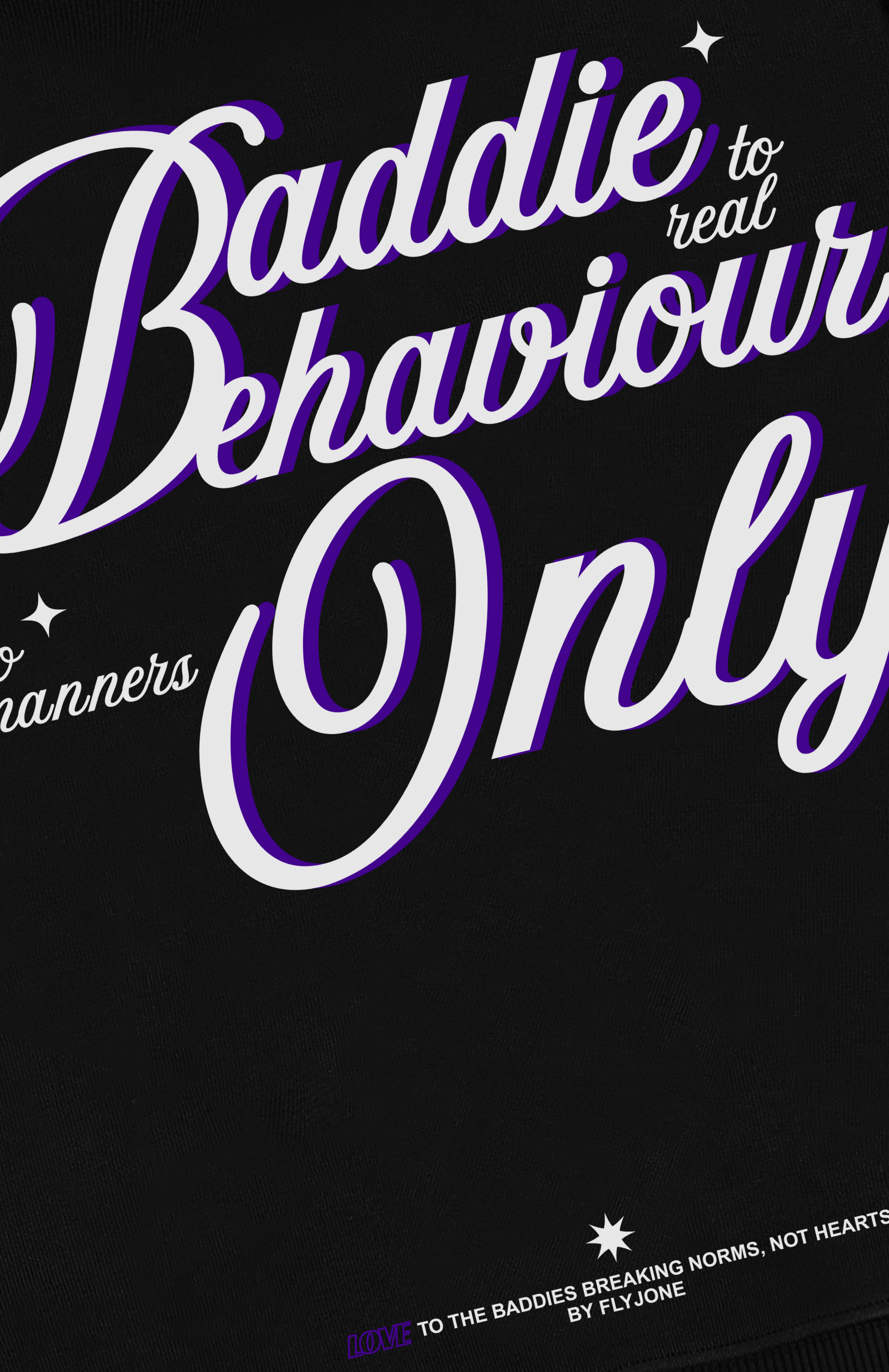 Baddie Behaviour — Oversized Hoodie