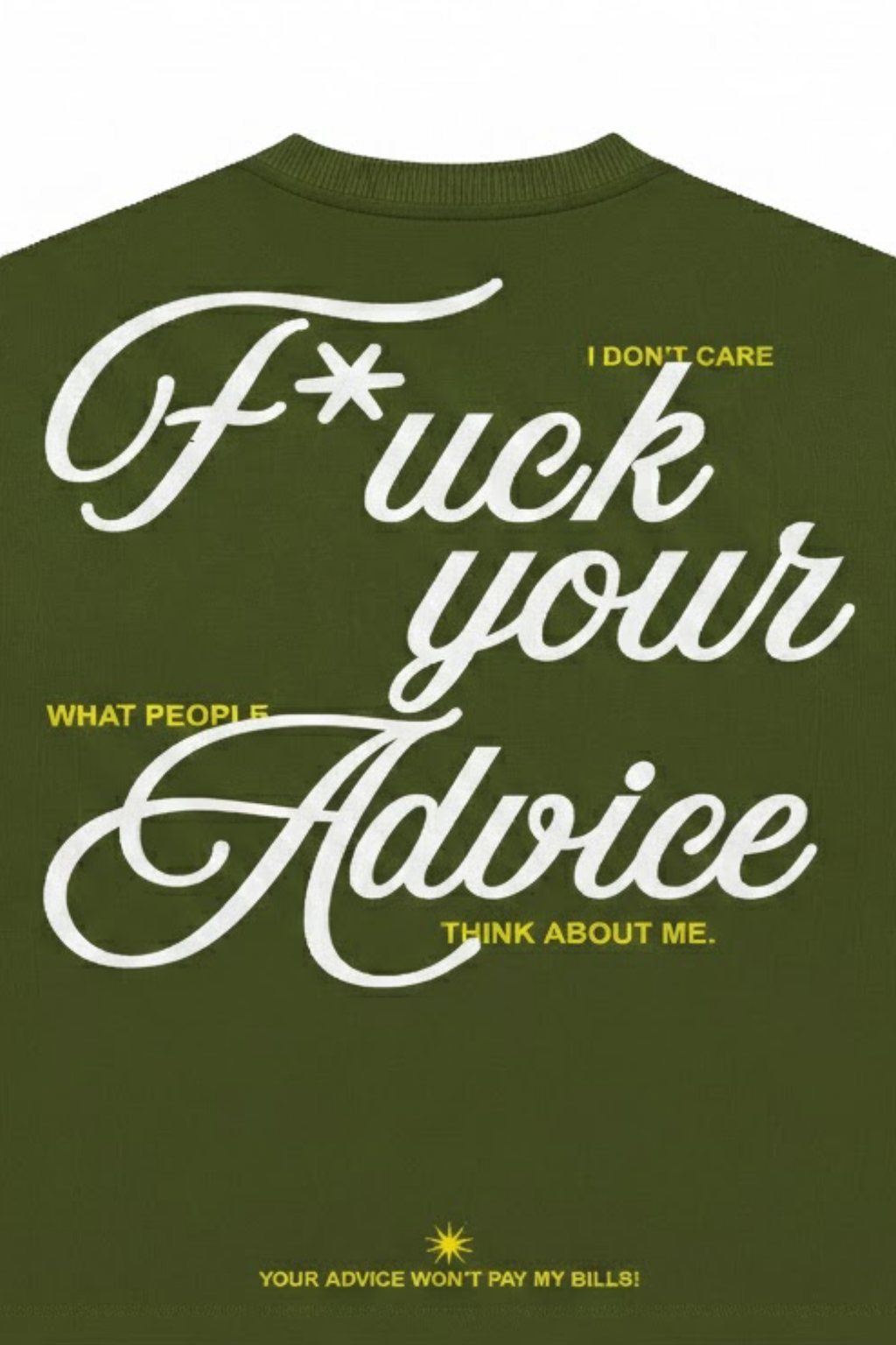 F*ck Advice Oversized T-Shirt