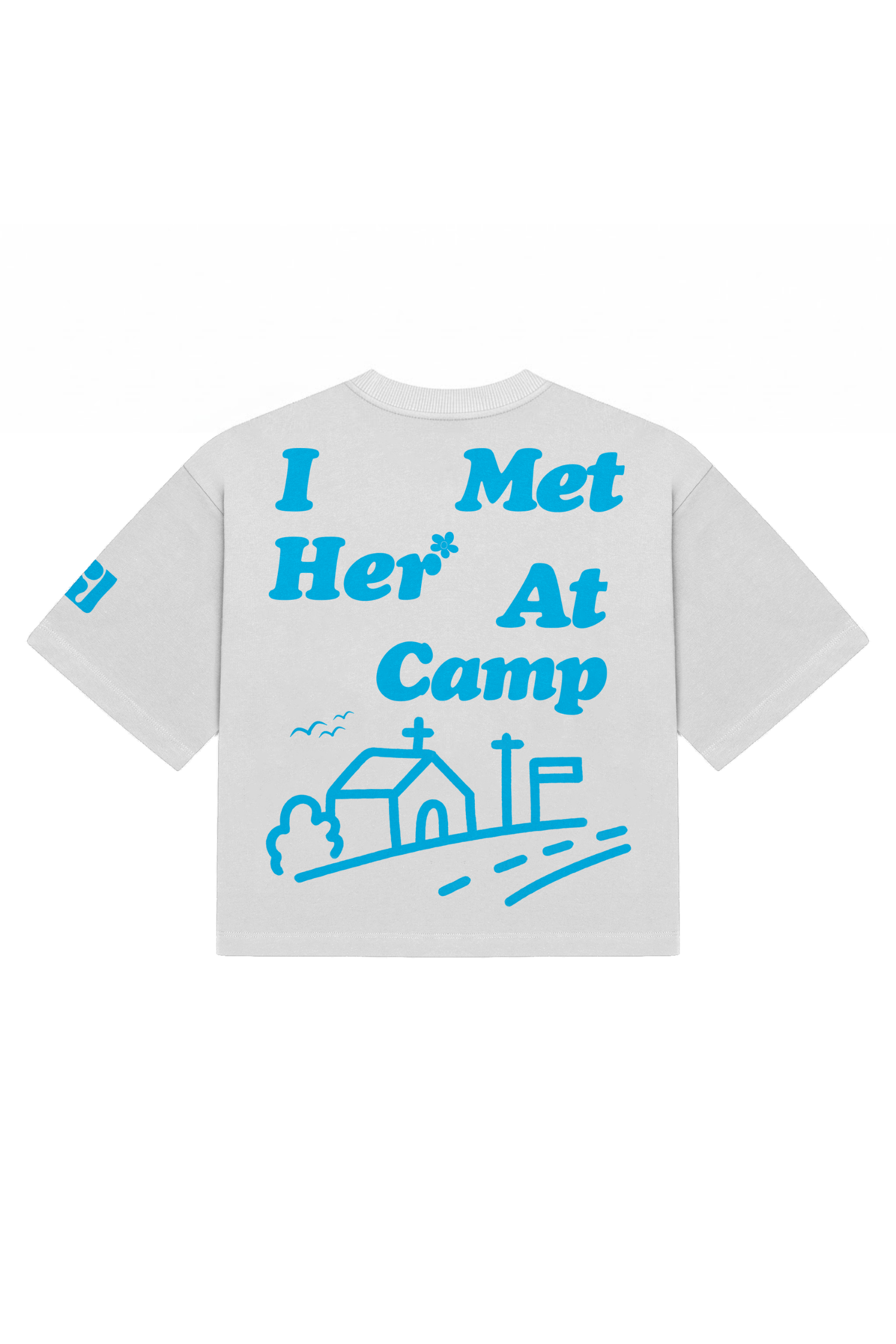 Met Her At Camp Oversized T-Shirt