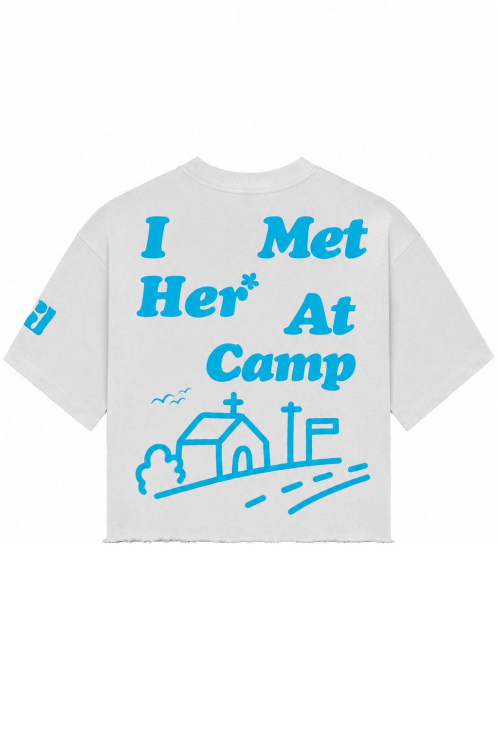 Met Her At Camp Oversized T-Shirt